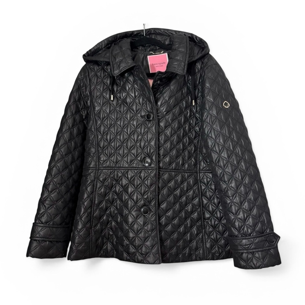 Kate Spade | Quilted Button Front Women's Jacket with hood